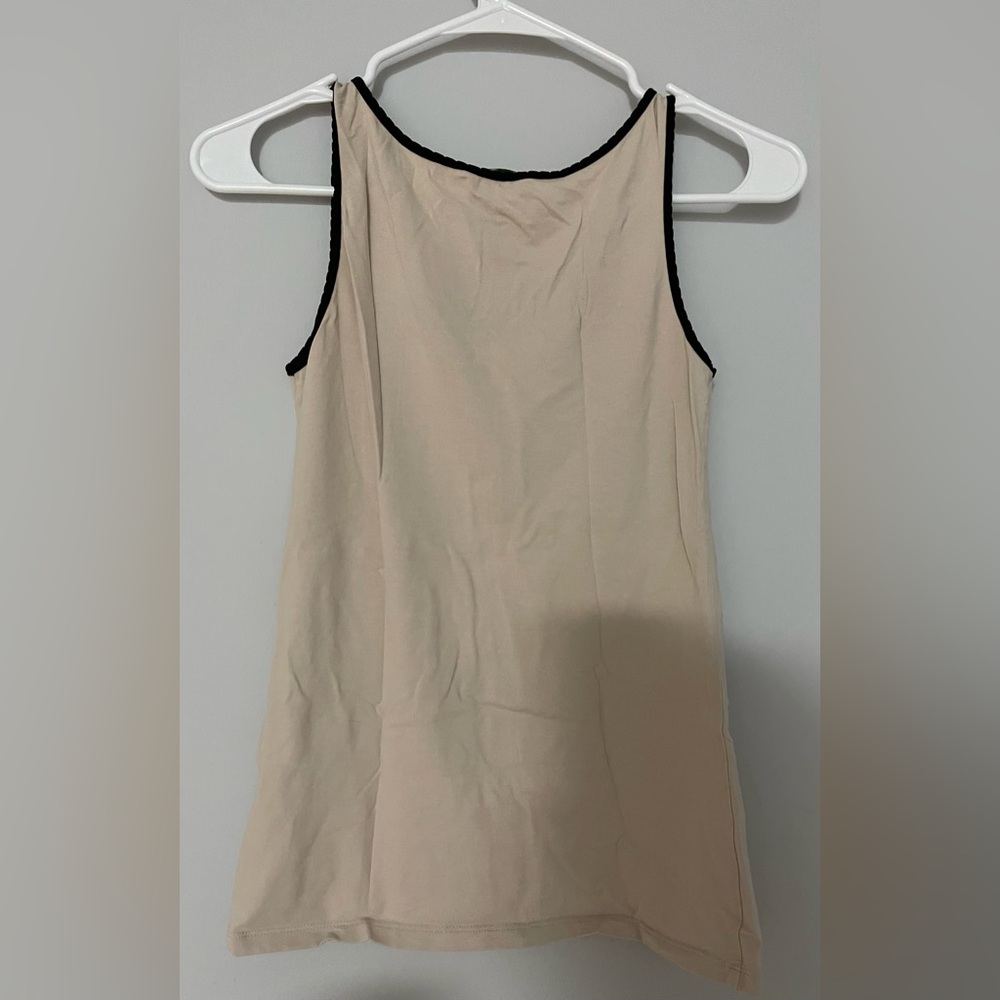 H&M Cream Tank Top with Black Trim - Picture 2 of 4